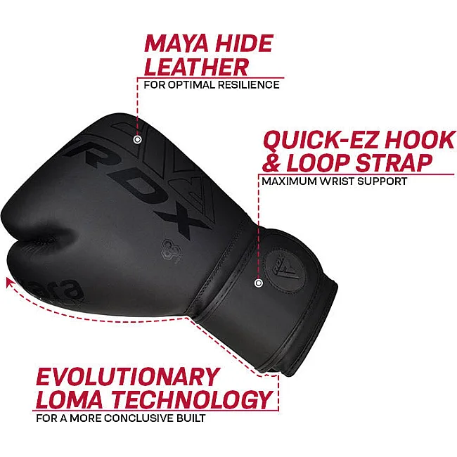 Рукавички дитячі для боксу RDX F6 Kara Black