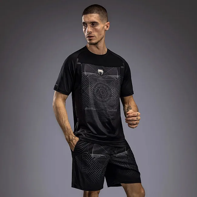 Футболка чоловіча VENUM G-Fit Air Mens Dry-Tech Deep Black Desert Sand