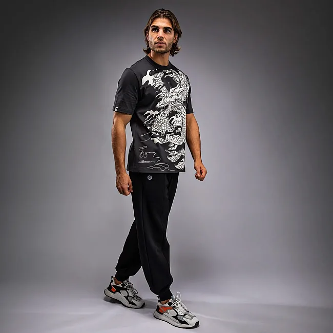 Футболка чоловіча VENUM Dragon's Flight Men's Charcoal Grey Cream White