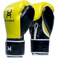 Перчатки для бокса Hit N Move Horse Hair (Hook and Loop) Yellow Black