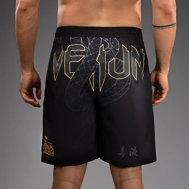 Тренувальні шорти VENUM Serpenti Black Silver Gold