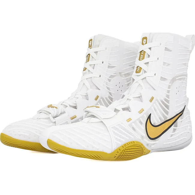Боксерки для боксу NIKE Hyperko 3 White Metallic Gold