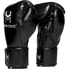 Перчатки для бокса Hit N Move Horse Hair (Hook and Loop) Black