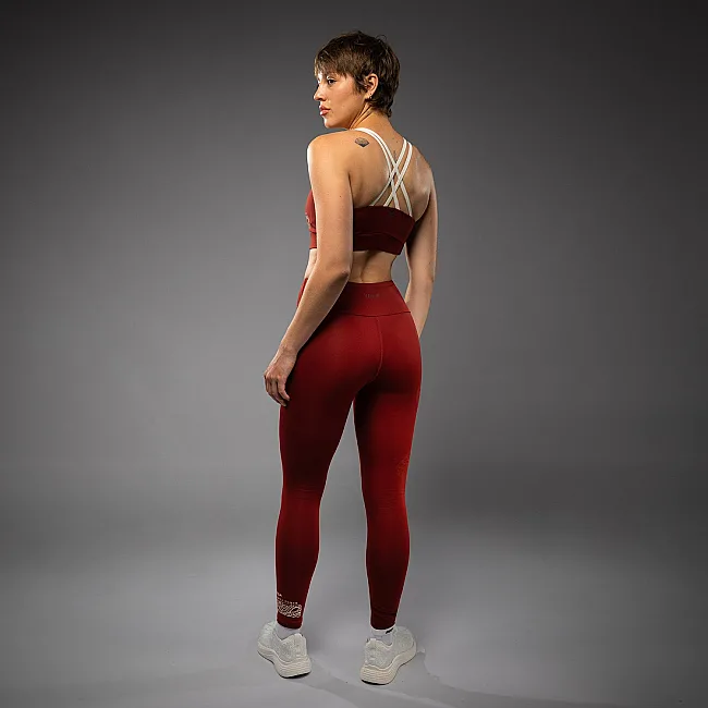 Леггинсы женские VENUM Serpenti Burgundy Ivory