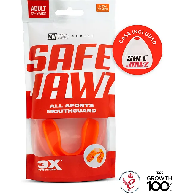 Капа для бокса SAFEJAWZ Intro Series Fluro Orange Senior