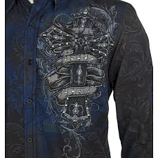 Сорочка AFFLICTION Wage ChaУніверсальний Multi-Colored
