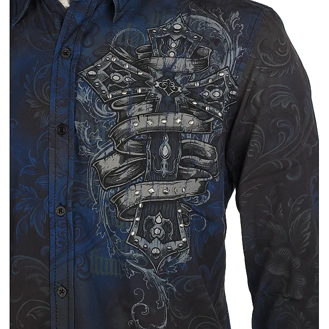 Сорочка AFFLICTION Wage ChaУніверсальний Multi-Colored