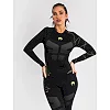 Рашгард женский VENUM Training Camp 4.0 - Black/Neon Green