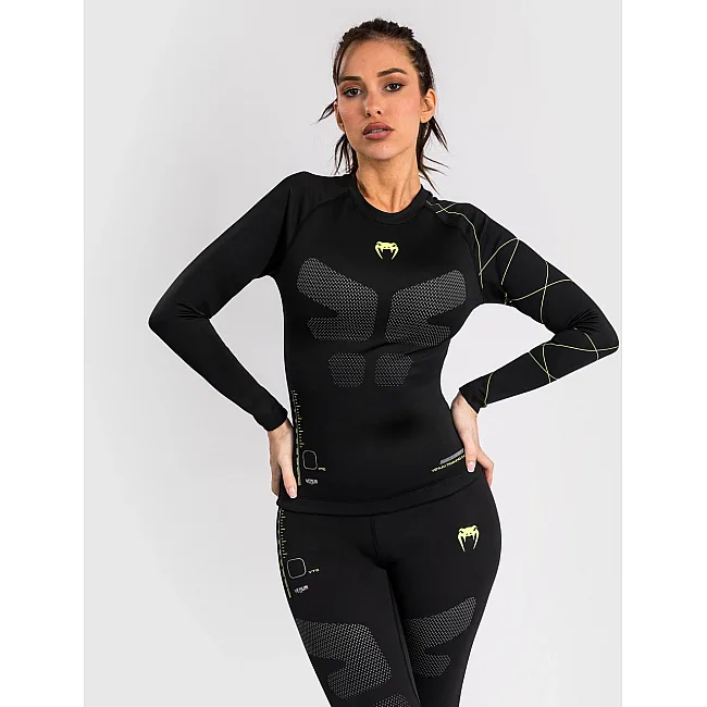 Рашгард жіночий VENUM Training Camp 4.0 - Black/Neon Green