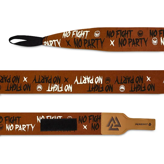 Бинты для бокса PERESVIT No Fight No Party Printed Brown