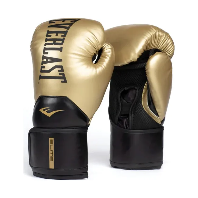 Рукавички для боксу EVERLAST Elite 2 Boxing Glove Gold Black