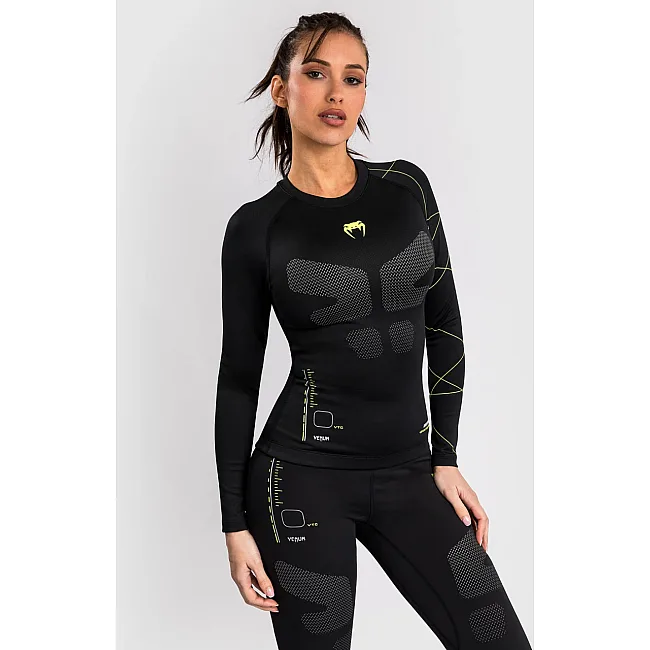 Рашгард жіночий VENUM Training Camp 4.0 - Black/Neon Green