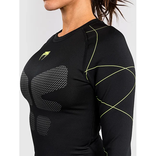 Рашгард жіночий VENUM Training Camp 4.0 - Black/Neon Green