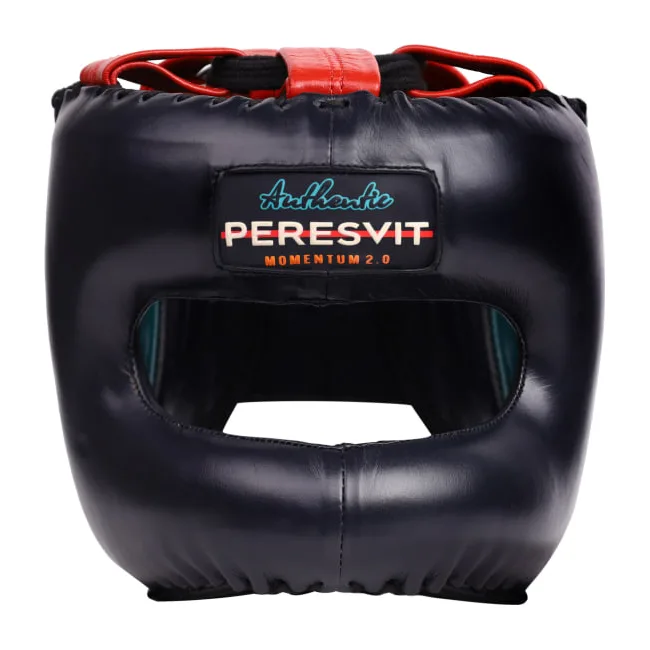 Боксерский шлем PERESVIT Momentum 2.0 Leather Armor Plating Deep Blue