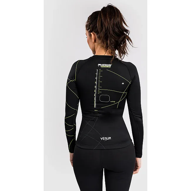 Рашгард жіночий VENUM Training Camp 4.0 - Black/Neon Green