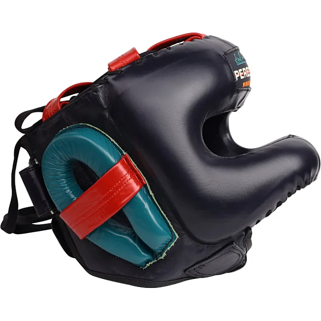 Боксерский шлем PERESVIT Momentum 2.0 Leather Armor Plating Deep Blue