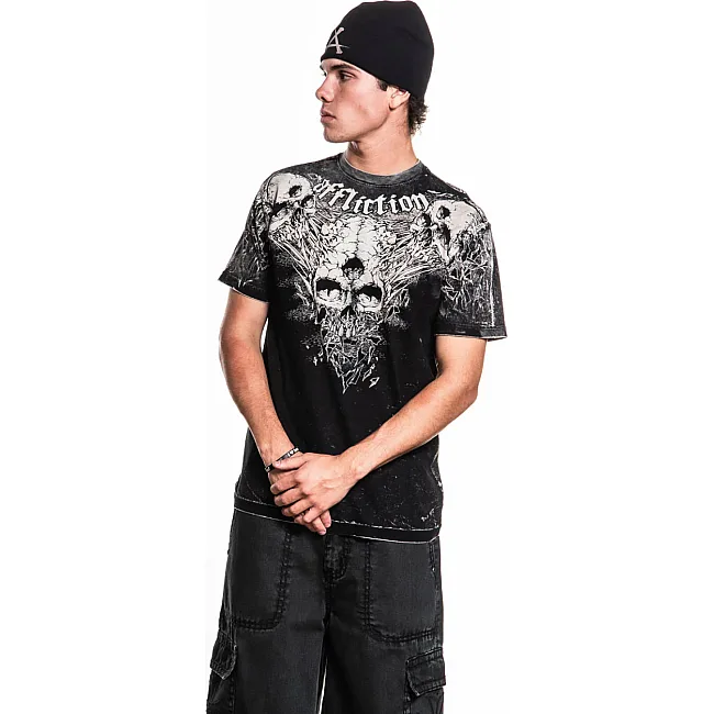 Двухсторонняя футболка AFFLICTION Born Of Entropy Reversible Tee