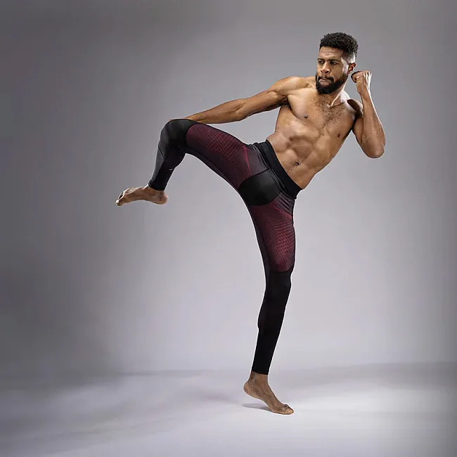 Легінси VENUM G-Fit Air Mens Deep Black Fire Red