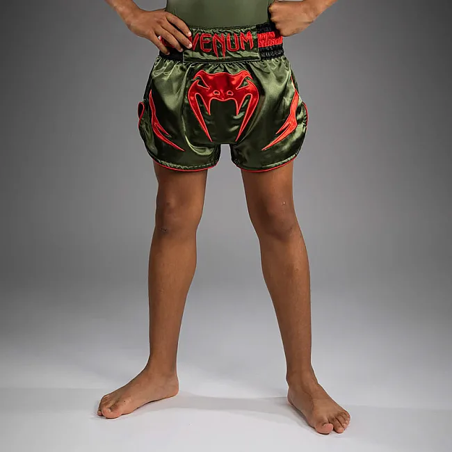 Шорты детские VENUM Inferno Army Green Orange