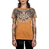 Футболка жіноча AFFLICTION Chrome Tee Copper Lava Wash