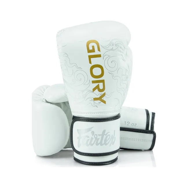 боксерские перчатки FAIRTEX X Glory Kickboxing Competition and BGVG3 White Silver