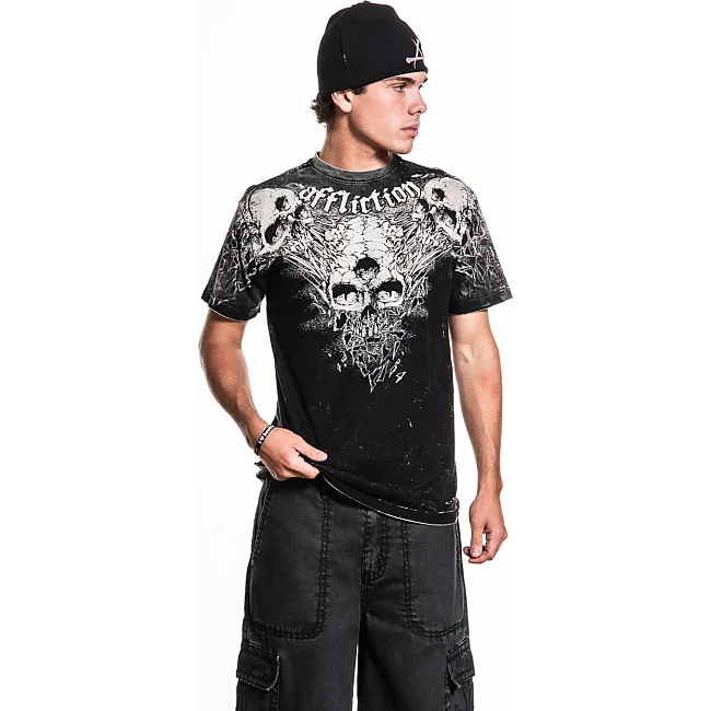 Двухсторонняя футболка AFFLICTION Born Of Entropy Reversible Tee