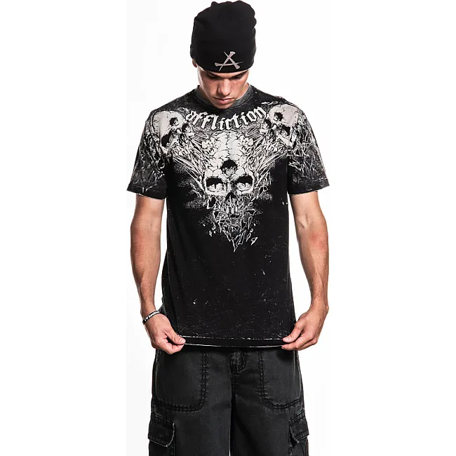 Двухсторонняя футболка AFFLICTION Born Of Entropy Reversible Tee