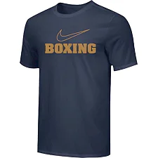 Футболка чоловіча NIKE Mens Boxing WM Tee College Navy Metallic Gold