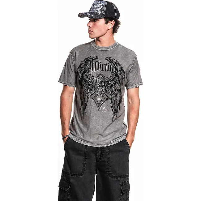 Двухсторонняя футболка AFFLICTION Born Of Entropy Reversible Tee