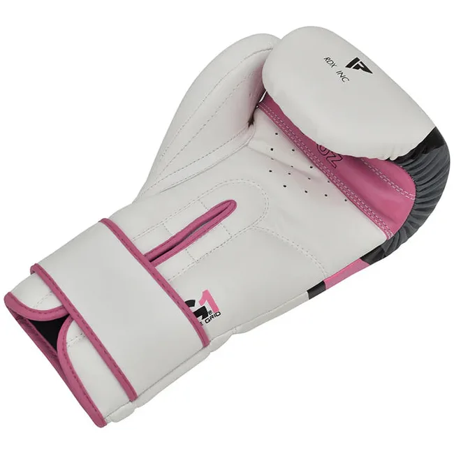 Перчатки для бокса RDX F7 Ego White Pink