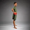 Шорты детские VENUM Classic Boxing Short Army Green Orange