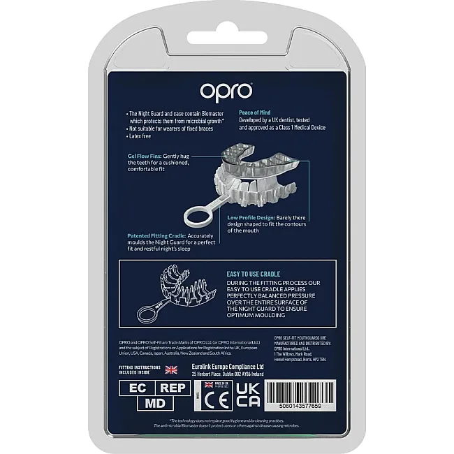 Капа для бокса от бруксизма OPRO Night Guard Clear