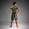 Шорты детские VENUM Classic Boxing Short Army Green Orange