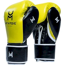 Перчатки для бокса Hit N Move All Day Pro Hook and Loop Yellow Black