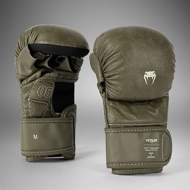 Рукавички ММА VENUM Impact Evo Scales MMA Army Green