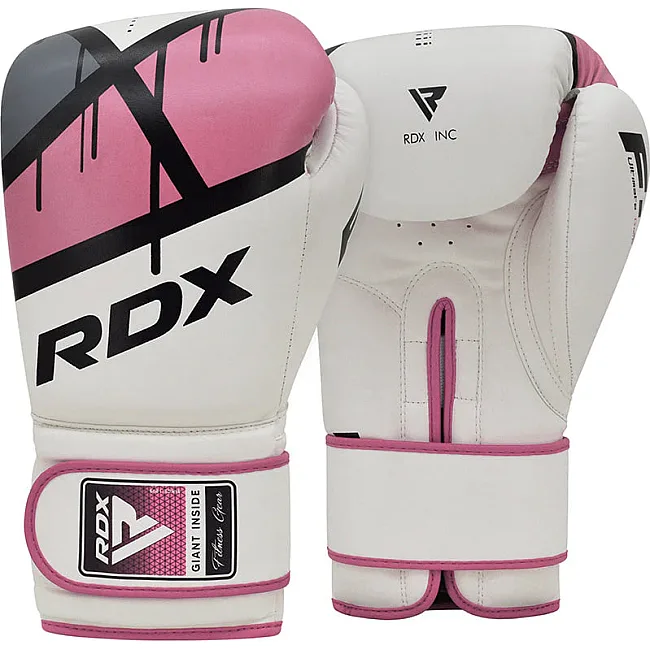 Перчатки для бокса RDX F7 Ego White Pink