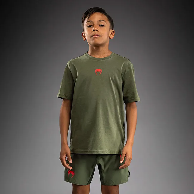 Детская футболка VENUM Contender Army Green Orange