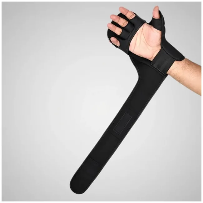 Перчатки для ММА RDX F-17 Aura Plus Grappling Shooter Black Red