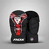 Перчатки для ММА RDX F-17 Aura Plus Grappling Shooter Black Red