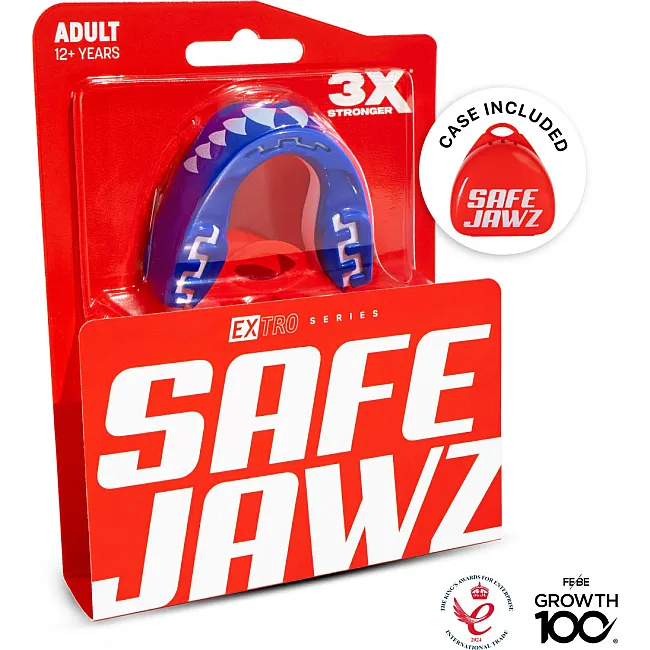 Капа для бокса SAFEJAWZ Extro Series Self-Fit Shark Senior (12+ yrs)