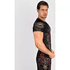 Рашгард VENUM Santa Muerte 5.0 Men's Short Sleeve Deep Black Gold