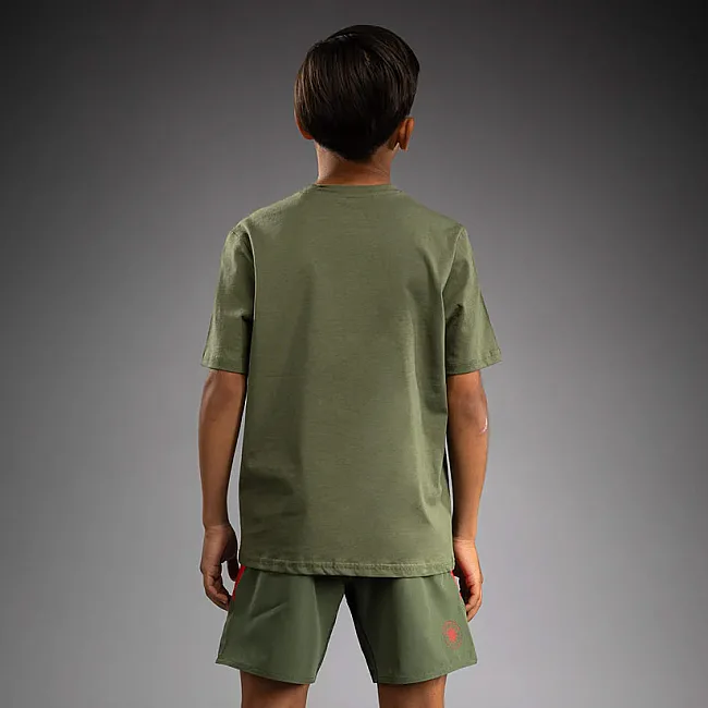 Детская футболка VENUM Contender Army Green Orange