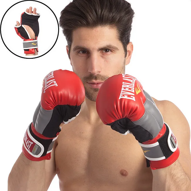 Перчатки для рукопашного боя EVERLAST
 LD-P0000663 (Синий-серый)