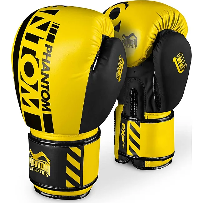 Боксерские перчатки Phantom APEX Neon Yellow (капа в подарок)