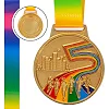 Медаль спортивная с лентой цветная тематическая SP-SPORT Бег Марафон C-0348 ø6,5см (Золотой) Медаль спортивная с лентой цветная тематическая SP-SPORT Бег Марафон C-0348 ø6,5см (Золотой)