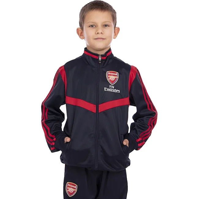 Спортивний костюм
 дитячий із символікою футбольного клубу ARSENAL кофта на блискавці та штани LIDONG LD-6125K-A 26-32 (Червоний-темно-синій)