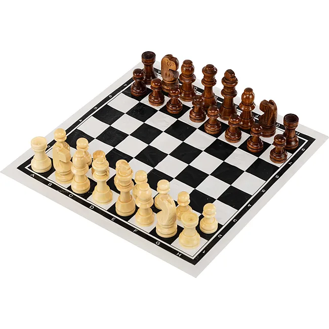 Шахматы
 деревянные с виниловым игровым полем SP-SPORT
 IG-3103-WOOD-SHAHM
 короля 5,5 см пешки 2,7 см