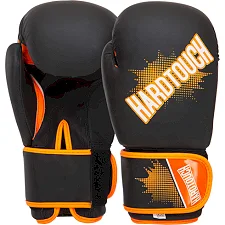 Рукавички для боксу PU HARD TOUCH BO-4432 (Чорно-жовтогарячий)