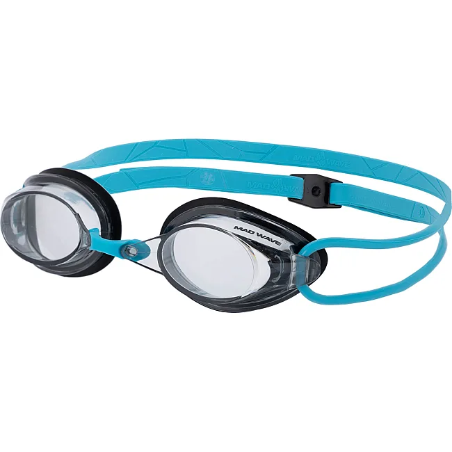 Стартовые очки для плавания MADWAVE STREAMLINE M045701 (Серый-голубой)