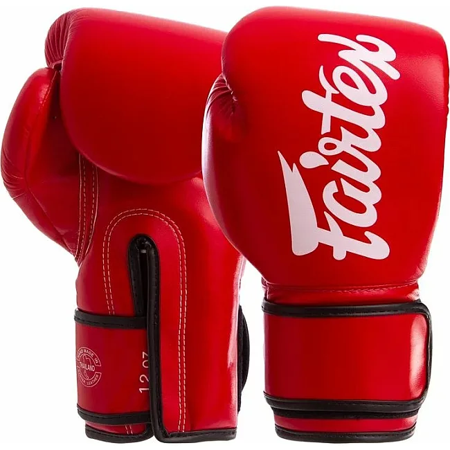 Боксерские перчатки Fairtex BGV14 Red (бинты в комплекте)